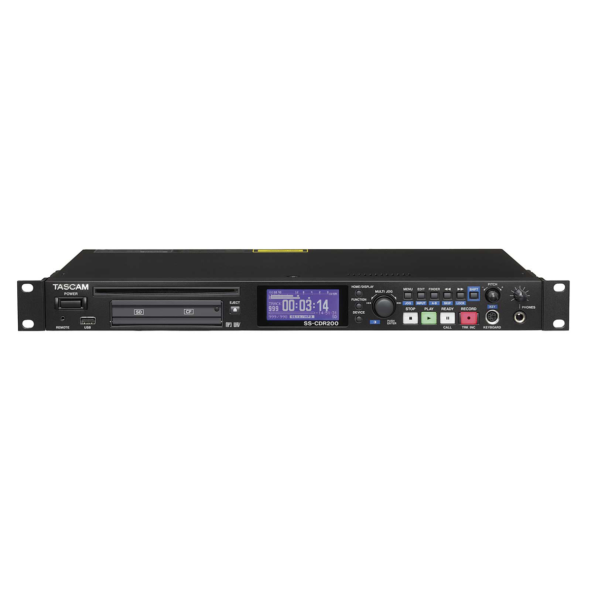 Enregistreur cartes CF/SD/USB + graveur CD Tascam SS-CDR200