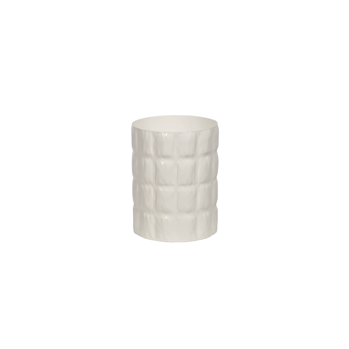 Quilted Vase White