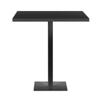 Snow Pedestal Table Black