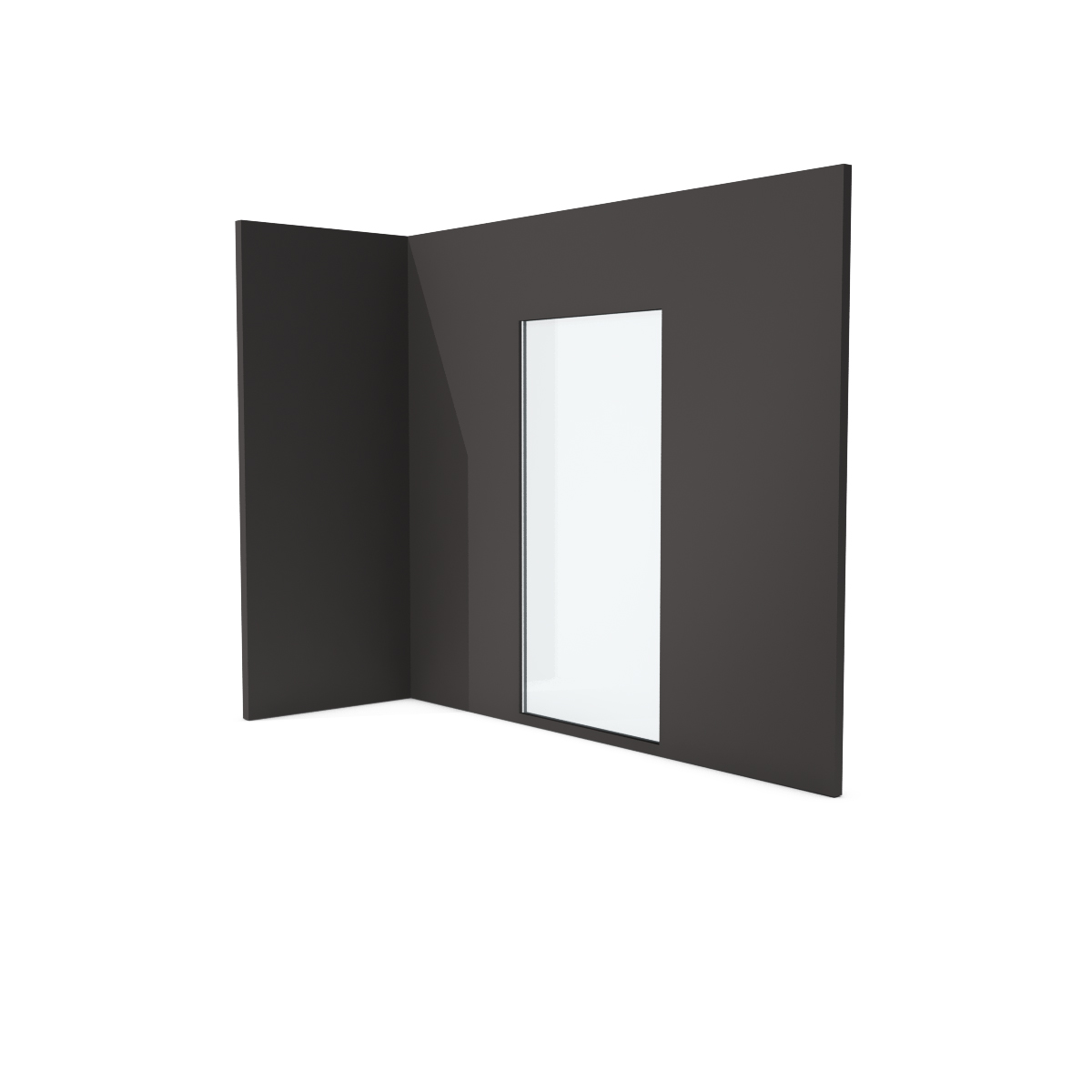 Glass partition - Anthracite