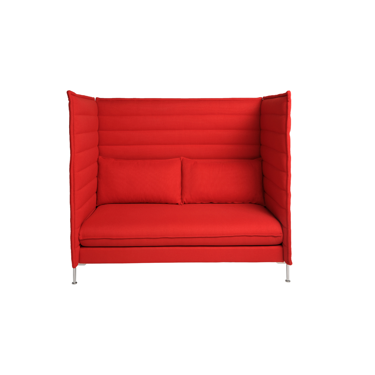 High Alcove Sofa Red