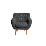 Coogee Yellow Buttons Armchair