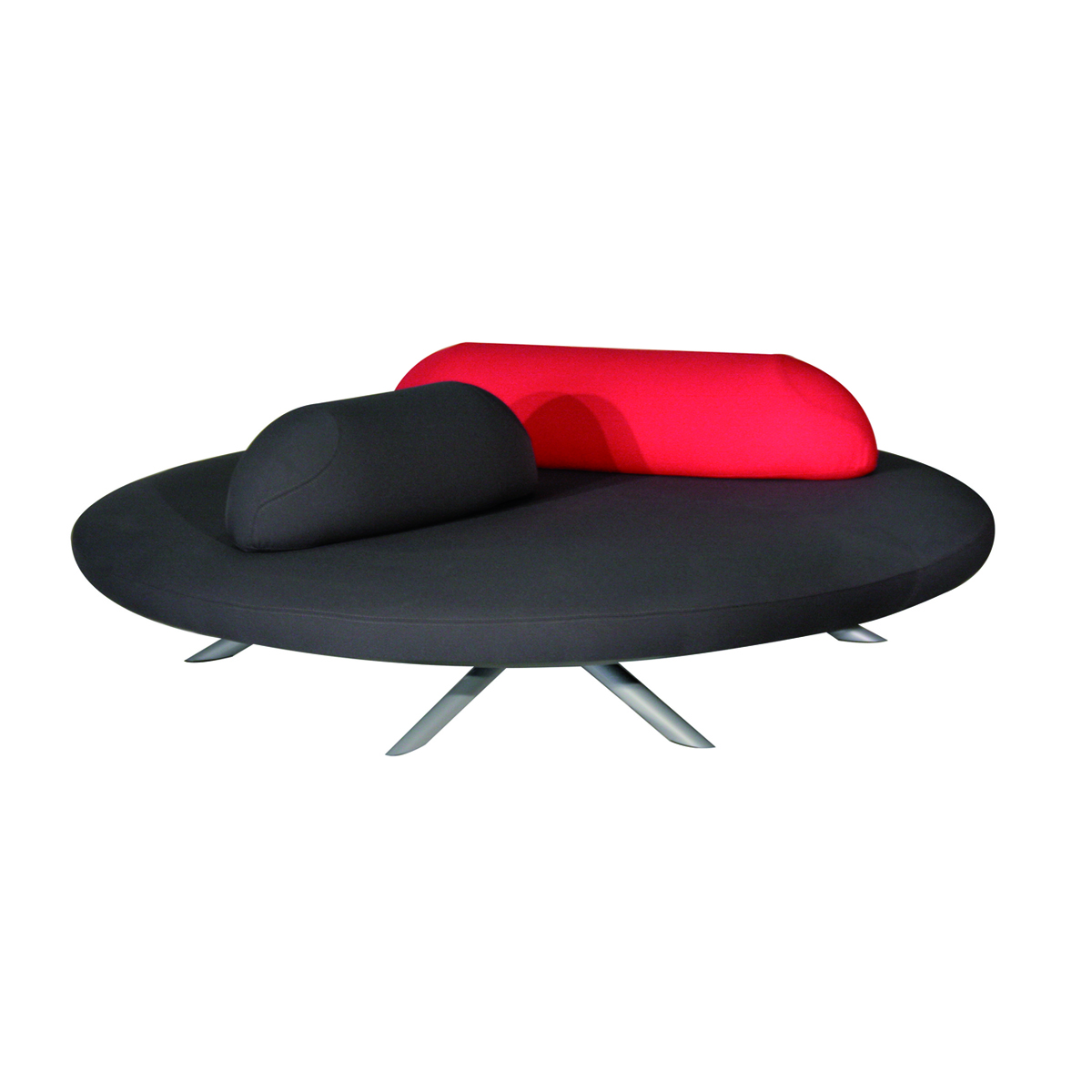 Flores Seat Bench Grey/Red
