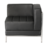 Maeva Low Armless Chair Corner Black