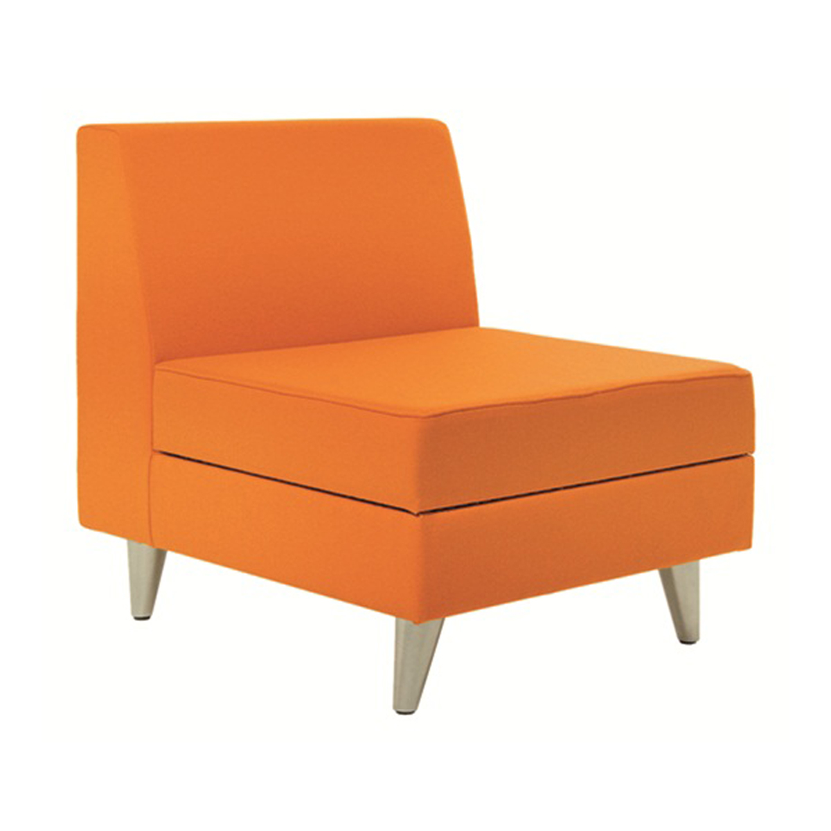 Escapade Low Armless Chair Orange