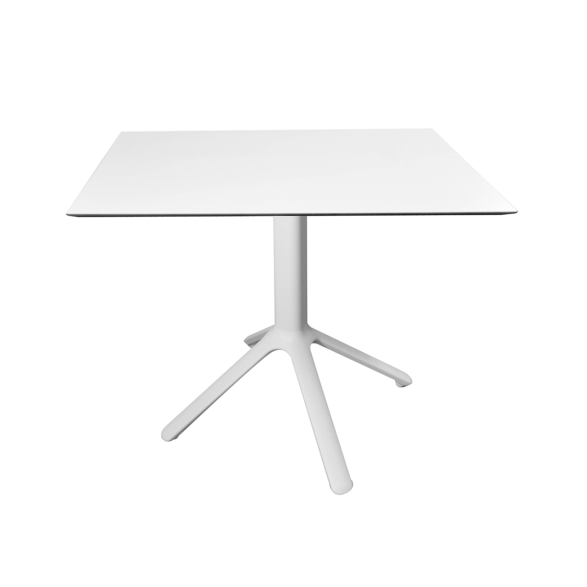 Sun Pedestal Table Square White