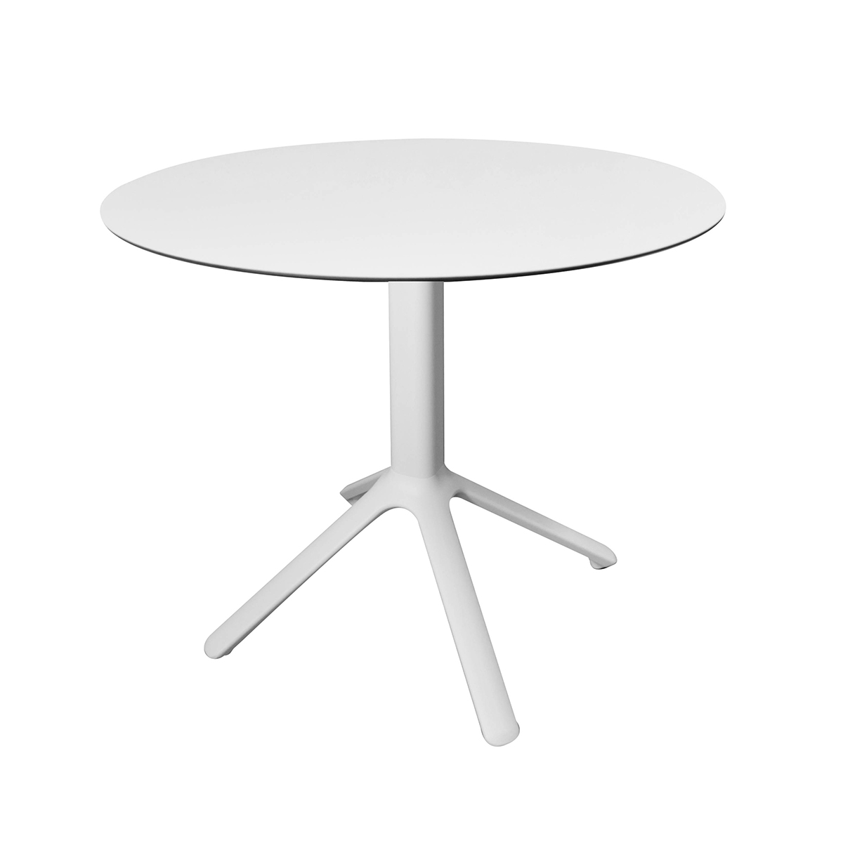 Sun Pedestal Table Round White